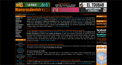 Desktop Screenshot of manerasdevivir.com